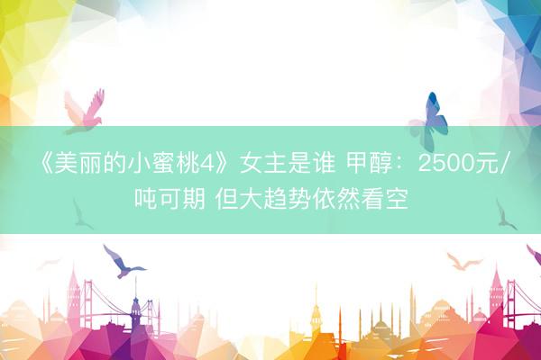 《美丽的小蜜桃4》女主是谁 甲醇：2500元/吨可期 但大趋势依然看空