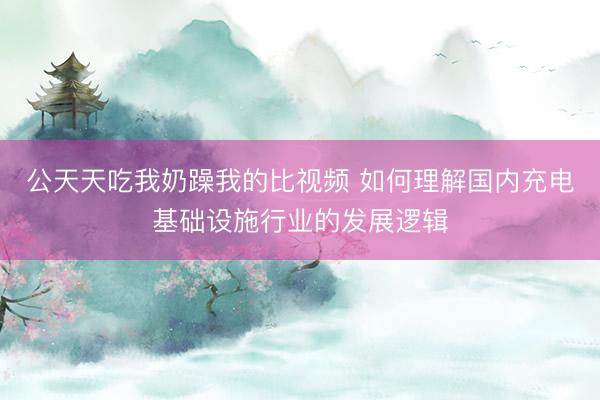 公天天吃我奶躁我的比视频 如何理解国内充电基础设施行业的发展逻辑