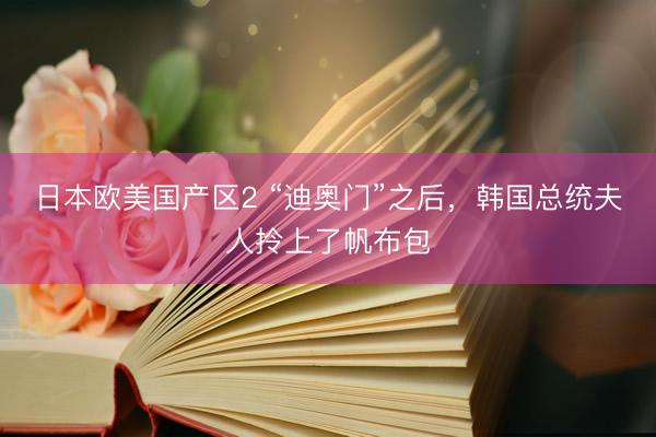 日本欧美国产区2 “迪奥门”之后，韩国总统夫人拎上了帆布包