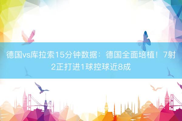 德国vs库拉索15分钟数据：德国全面培植！7射2正打进1球控球近8成