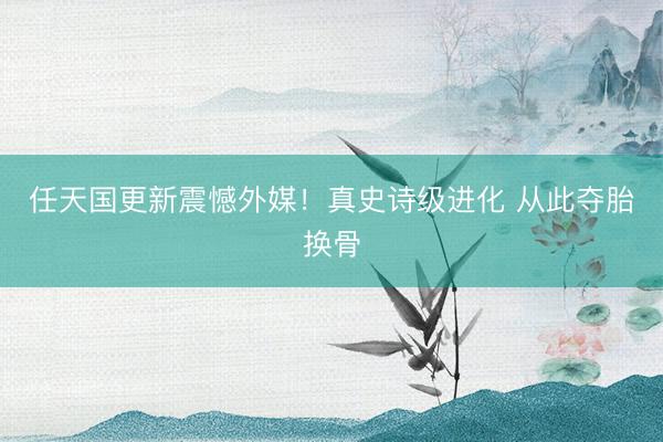 任天国更新震憾外媒！真史诗级进化 从此夺胎换骨